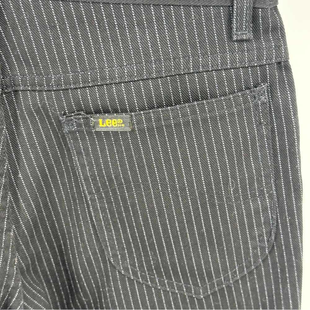 Women’s Vintage‎ Lee 29x32 Black Pinstripe Jeans NWOT - Picture 6 of 8